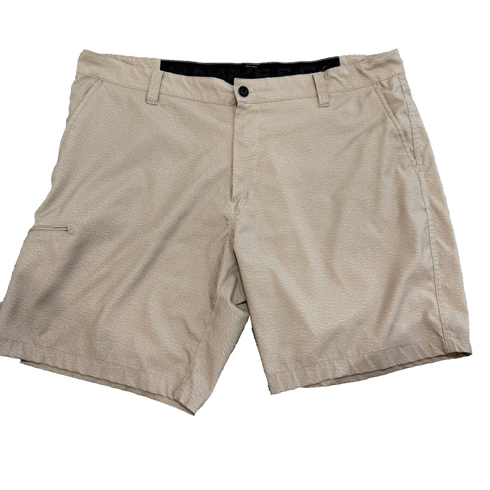 Hawke & Co Shorts Mens Size 40 Brown Performance Chinos Stretch Golf Outdoors‎